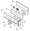 CONTROL PANEL Diagram and Parts List for AAV2000AWW  Admiral Washer