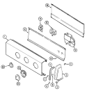 CONTROL PANEL Diagram and Parts List for AW20N2V  Admiral Washer