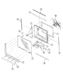 DOOR Diagram and Parts List for MA41D-10P  Admiral Microwave