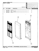 CONTROL PARTS Diagram and Parts List for MA15F-14T  Admiral Microwave