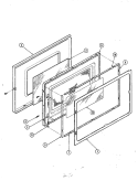 DOOR PARTS Diagram and Parts List for MA15F-14T  Admiral Microwave
