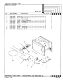 TURNTABLE Diagram and Parts List for MA15F-14T  Admiral Microwave