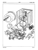 CYLINDER & DRIVE (REV. J) Diagram and Parts List for DG20F8WW  Admiral Dryer