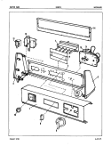 CONTROL PANEL (REV. J) Diagram and Parts List for DG20F8WW  Admiral Dryer