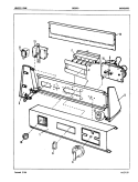 CONTROL PANEL (REV. A - H) Diagram and Parts List for DG20F8WW  Admiral Dryer