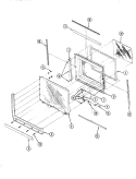 DOOR Diagram and Parts List for MA41F-14T  Admiral Microwave