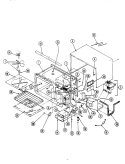 BASE & CAVITY Diagram and Parts List for MA41F-14T  Admiral Microwave
