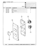 CONTROL PARTS Diagram and Parts List for MEA5E-3  Maytag Microwave