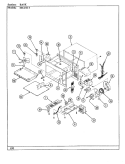 BASE Diagram and Parts List for MEA5E-3  Maytag Microwave