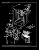 Part Location Diagram of 53-0154-25 Whirlpool Panel, outer door (h
