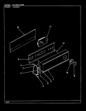 CONTROL PANEL (REV. A - C) Diagram and Parts List for ADG20L2W  Admiral Dryer