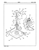 BASE & DRIVE (REV. A - D) Diagram and Parts List for AW25K3A  Admiral Washer