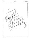 CONTROL PANEL (REV. A - D) Diagram and Parts List for AW25K3A  Admiral Washer