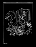 CYLINDER & DRIVE (REV. A) Diagram and Parts List for ADE20K4W  Admiral Dryer