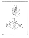 BASE & DRIVE Diagram and Parts List for AW26L3ASK  Admiral Washer
