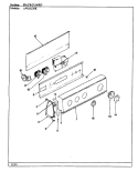 CONTROL PANEL Diagram and Parts List for AW26L3ASK  Admiral Washer