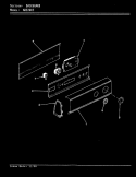 CONTROL PANEL (REV. A - C) Diagram and Parts List for ADE26K3A  Admiral Dryer