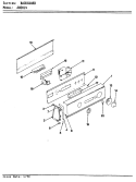 CONTROL PANEL (REV. E - F) Diagram and Parts List for AW20L4A  Admiral Washer