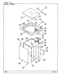 TOP Diagram and Parts List for AW20M2V  Admiral Washer