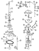 TRANSMISSION (LATA400AKE) Diagram and Parts List for LATA400AKE  Admiral Washer