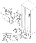 FRESH FOOD COMPARTMENT Diagram and Parts List for GS20A83V  Maytag Refrigerator
