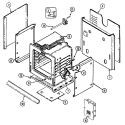 BODY Diagram and Parts List for L9875XVB  Norge Wall Oven