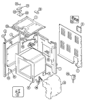 BODY Diagram and Parts List for L3872XRA  Norge Range