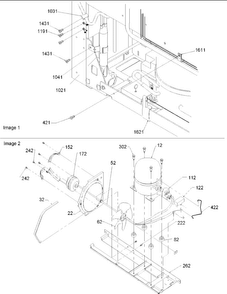 Machine Compartment Diagram and Parts List for BB20V1PS-P1321315WS  Amana Refrigerator