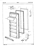FRESH FOOD DOOR Diagram and Parts List for BNS22F5A 5L53A Maytag Refrigerator
