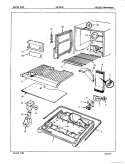 FREEZER COMPARTMENT Diagram and Parts List for DNT22F9 5B43A Admiral Refrigerator