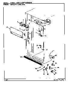 Fresh Food Compartment Diagram and Parts List for CDNS22V9A BR35E Maytag Refrigerator