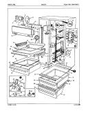 FRESH FOOD COMPARTMENT Diagram and Parts List for DNS22F9 5L46B Admiral Refrigerator