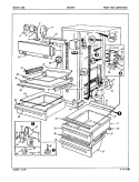 FRESH FOOD COMPARTMENT Diagram and Parts List for DNS24F9 5L49B Admiral Refrigerator