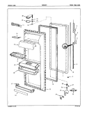 FRESH FOOD DOOR Diagram and Parts List for DNS24F9A 5L49A Admiral Refrigerator