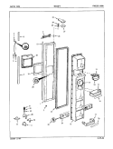 FREEZER DOOR Diagram and Parts List for DNS24F9A 5L49A Admiral Refrigerator