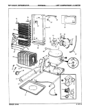 UNIT COMPARTMENT & SYSTEM Diagram and Parts List for NDNS229JA 8N44A Maytag Refrigerator