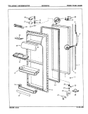 FRESH FOOD DOOR Diagram and Parts List for NDNS229JA 8N44A Maytag Refrigerator
