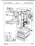FRESH FOOD COMPARTMENT Diagram and Parts List for NNS228JA 8L37A Maytag Refrigerator