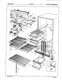 FRESH FOOD COMPARTMENT Diagram and Parts List for NT21E63A 4A56B Admiral Refrigerator