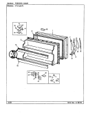 FREEZER DOOR Diagram and Parts List for NT21L6A CA77A Admiral Refrigerator