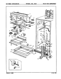 FRESH FOOD COMPARTMENT Diagram and Parts List for DNT22K9LA 9A98A Admiral Refrigerator