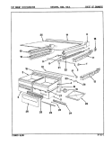 CHEST OF DRAWERS Diagram and Parts List for DNT22K9LA 9A98A Admiral Refrigerator
