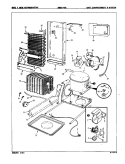 UNIT COMPARTMENT & SYSTEM Diagram and Parts List for DNS24H9 8N58A Admiral Refrigerator