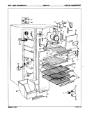 FREEZER COMPARTMENT Diagram and Parts List for DNS24H9 8N58A Admiral Refrigerator