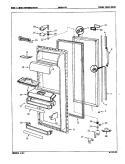 FRESH FOOD DOOR Diagram and Parts List for DNS24H9A 7L46A Admiral Refrigerator