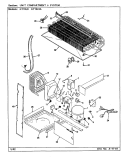UNIT COMPARTMENT & SYSTEM Diagram and Parts List for NT19L9 CA61A Admiral Refrigerator
