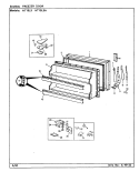 FREEZER DOOR Diagram and Parts List for NT19L9A CA62A Admiral Refrigerator