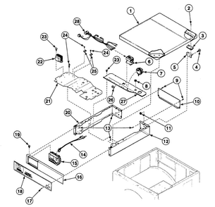 Part Location Diagram of WFR800680 Whirlpool 215/230 IN
