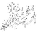 Part Location Diagram of 7502P261-60 Whirlpool NLAFVALVE, BURNER GRIDDLE