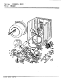 CYLINDER & DRIVE (ORIGINAL) Diagram and Parts List for GDGM253A  Maytag Dryer